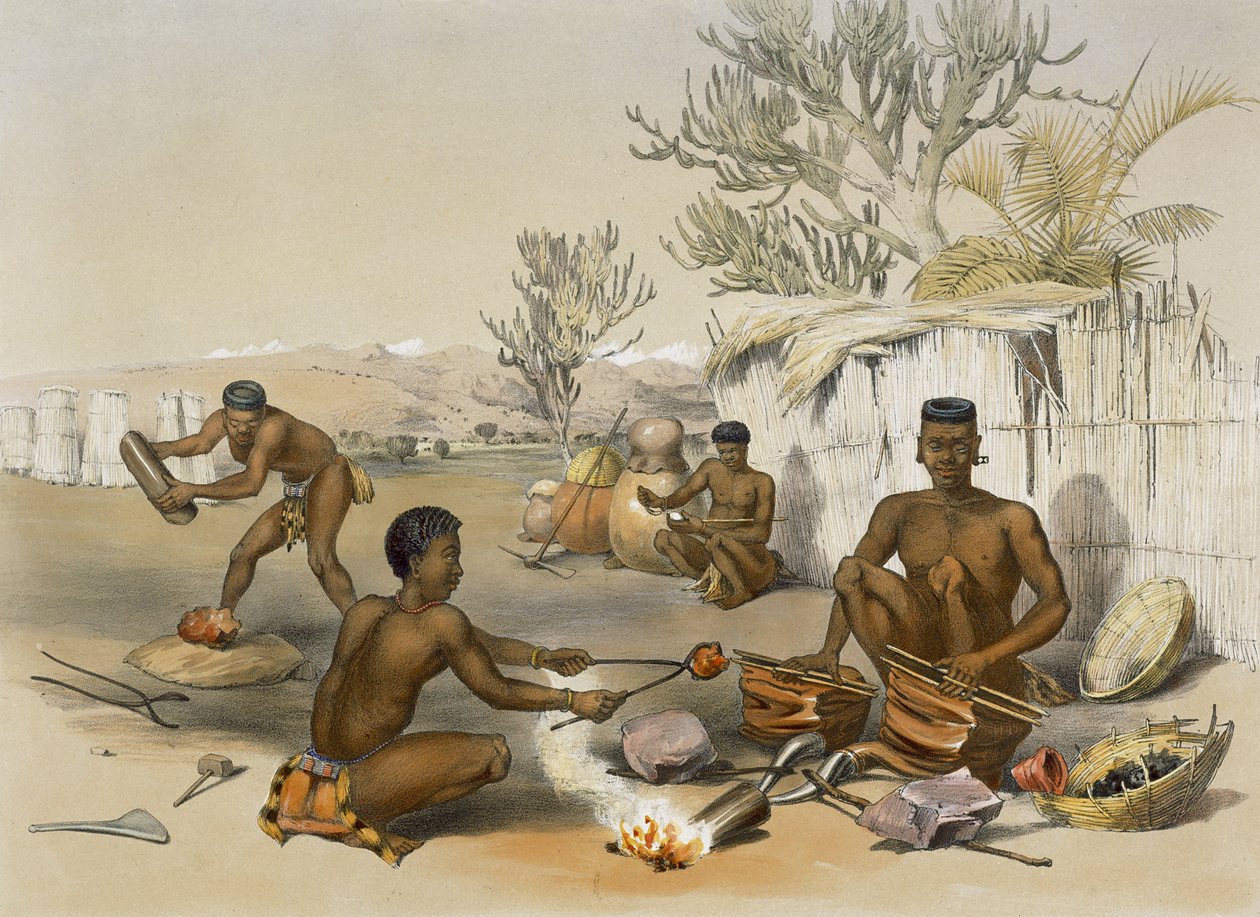 Zulu Blacksmiths at Work, deska 23 z 