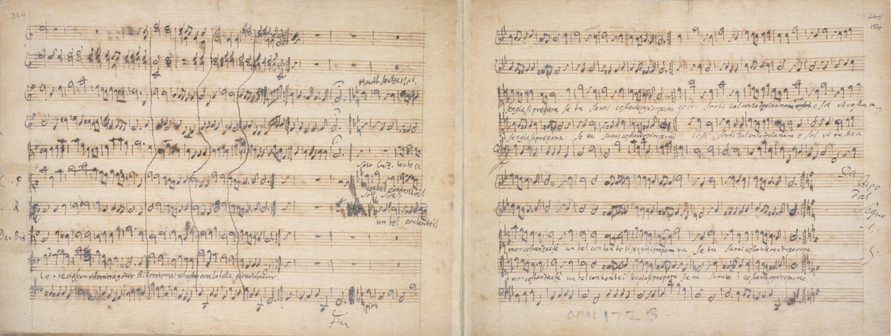 Rukopis rukopisu Julius Caesar Handel od George Frederick Handel