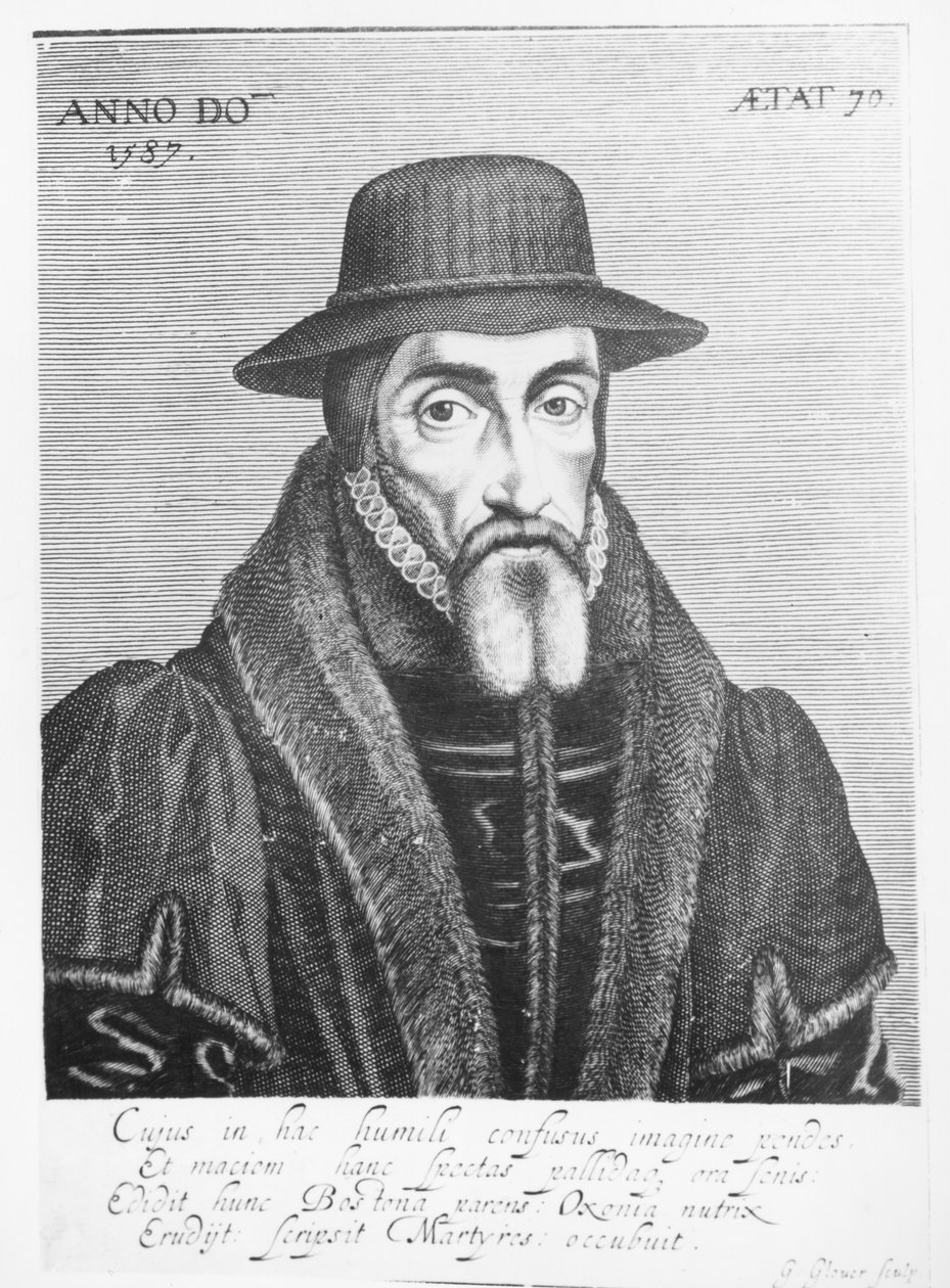 Portrét Johna Foxe (1516-87) anglický martyrolog od George Glover