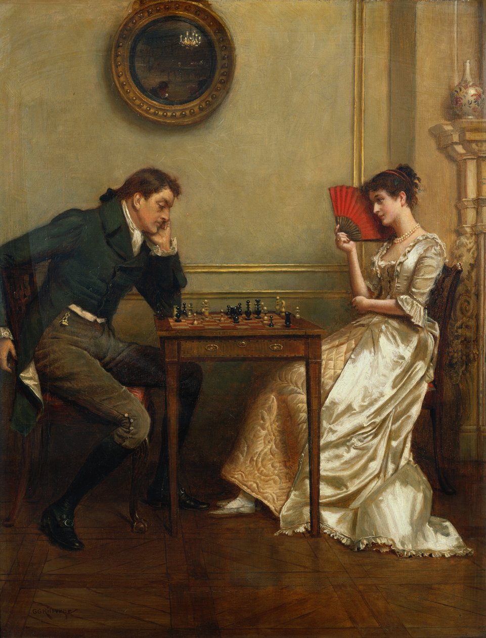 Šachová hra od George Goodwin Kilburne