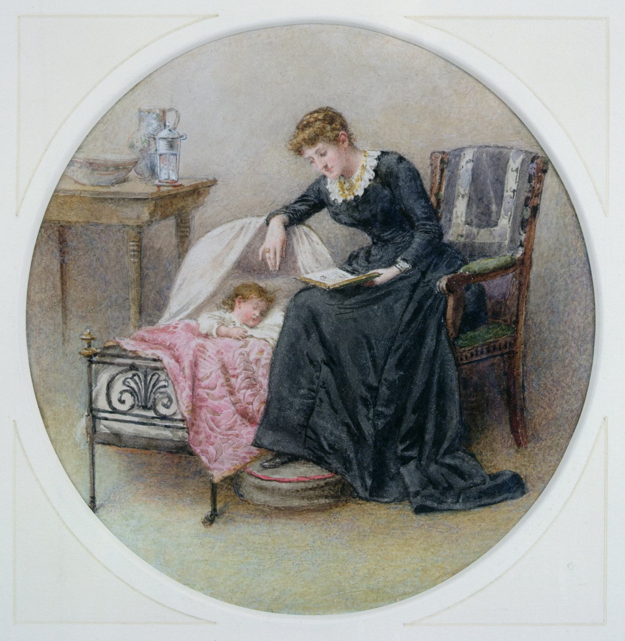 Příběh na dobrou noc od George Goodwin Kilburne