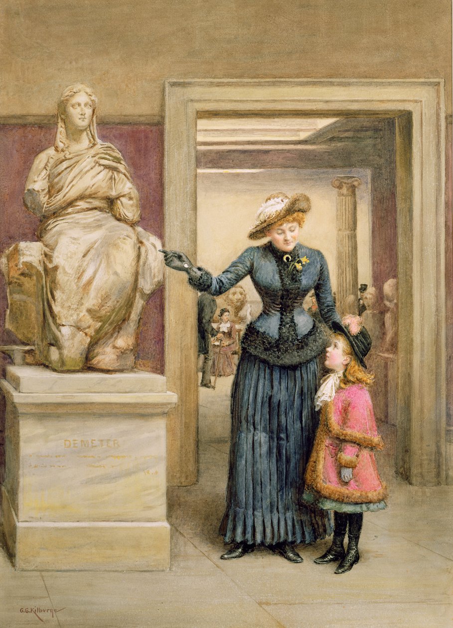 V Britském muzeu od George Goodwin Kilburne