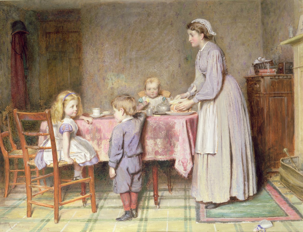 Čas na čaj od George Goodwin Kilburne