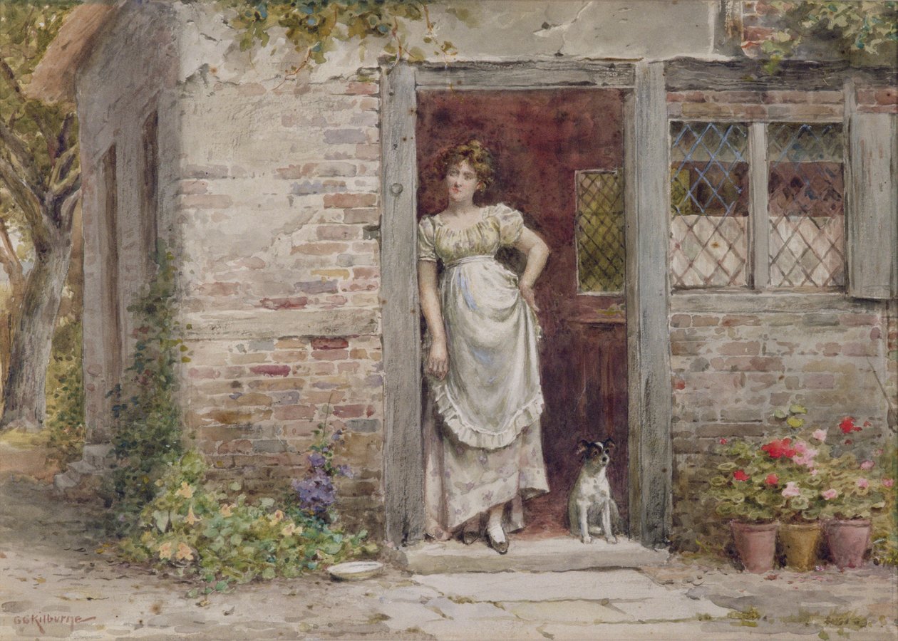 Čekání na poštu od George Goodwin Kilburne