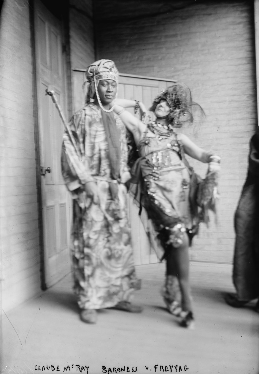 Claude McKay a baronka von Freytag-Loringhoven, kolem roku 1915 od George Grantham Bain