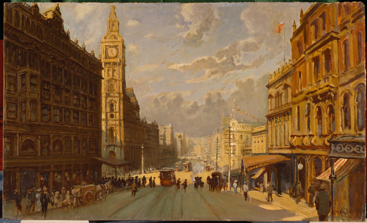Bourke Street na východ od George Hyde Pownall