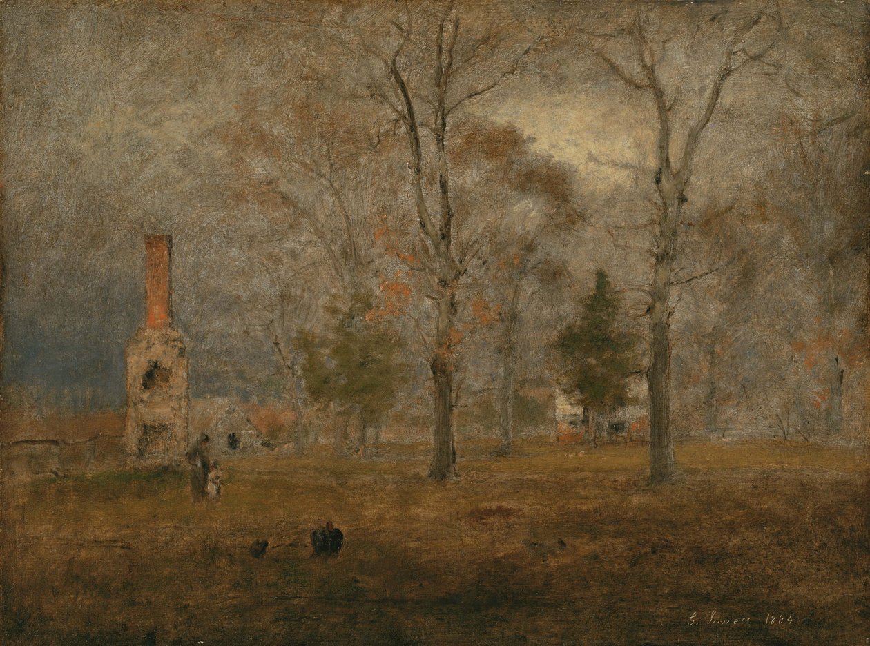 Šedý den, Goochland od George Inness