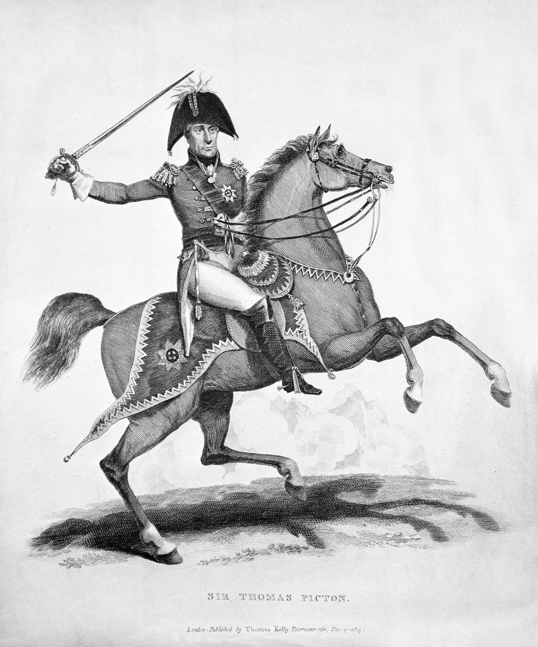 Sir Thomas Picton, vyrytý Samuel Mitan, 1815 od George Jones