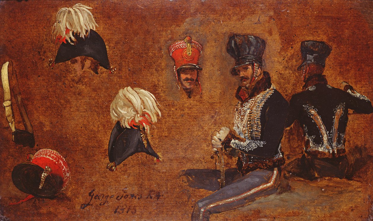 Studie o vojenské výstroji, 1815 od George Jones