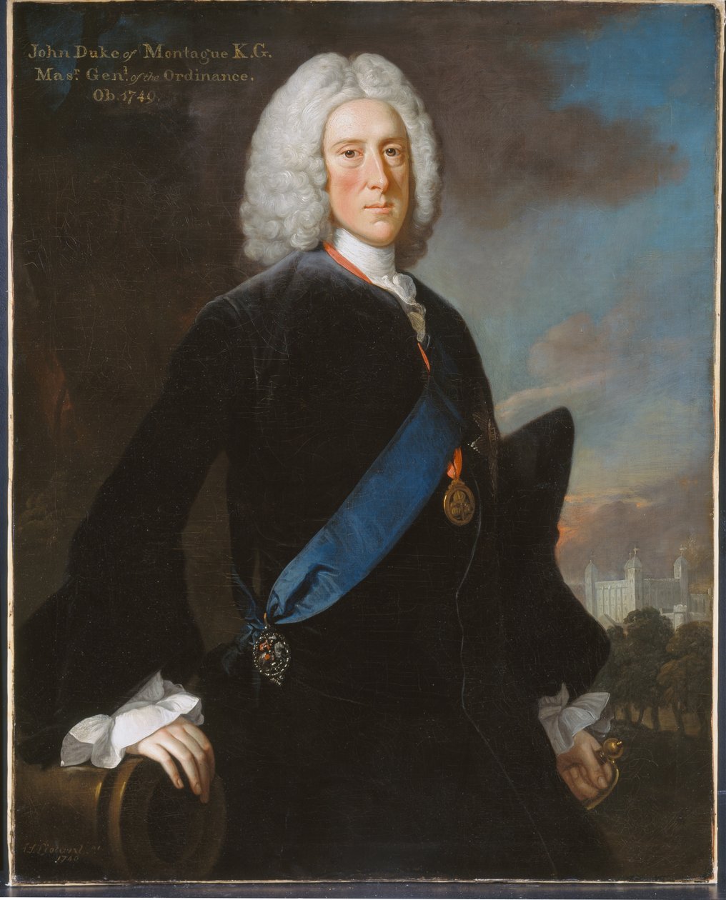 Generál John, 2. vévoda z Montagu (asi 1688-1749) Generální ředitel Ordnance, asi 1740 od George Knapton