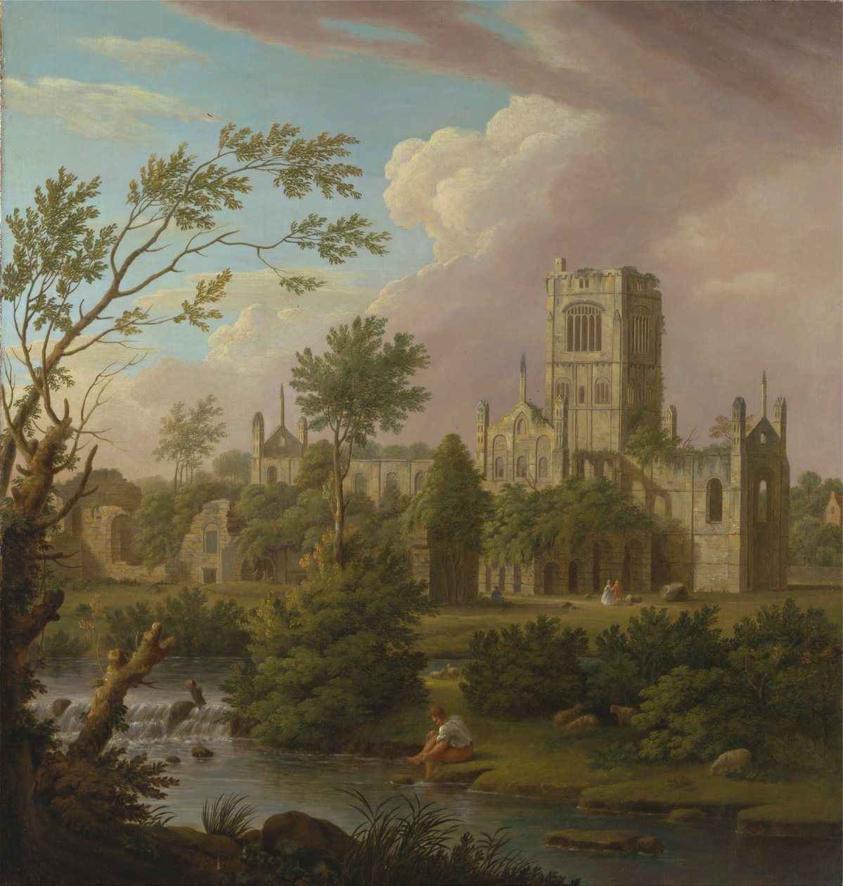 Opatství Kirkstall, Yorkshire od George Lambert