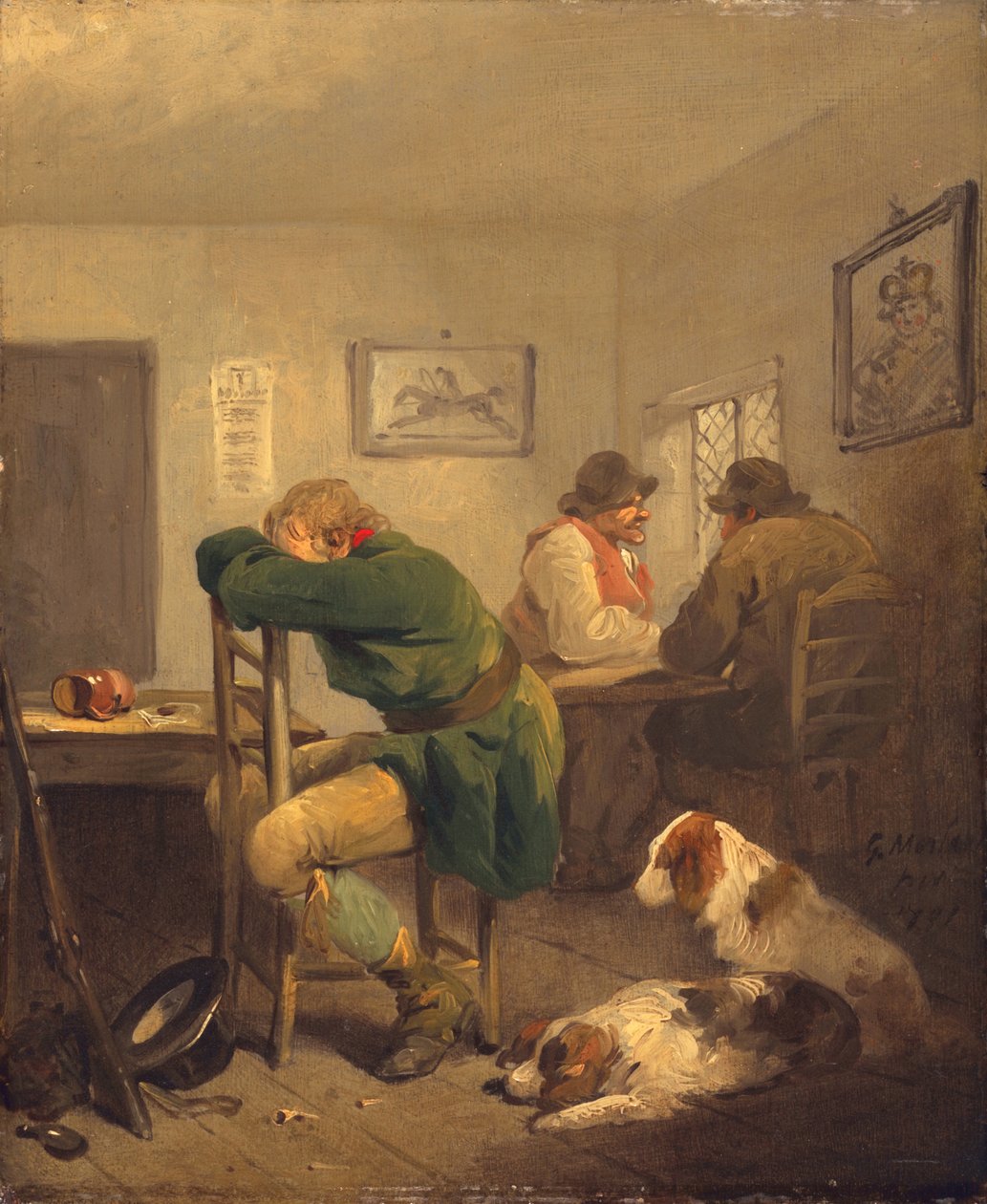 Nešťastný sportovec, 1792 od George Morland