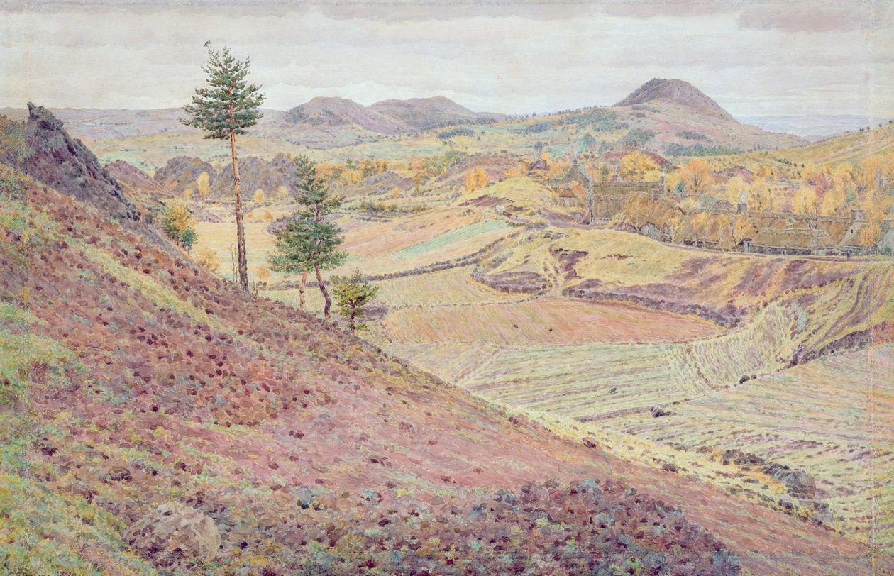 V Auvergne (wc nad tužkou na papíře) od George Price Boyce