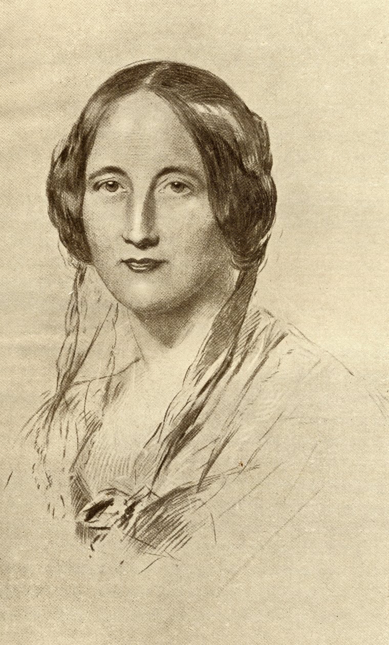 Elizabeth Cleghorn Gaskell (1810-65) od George Richmond