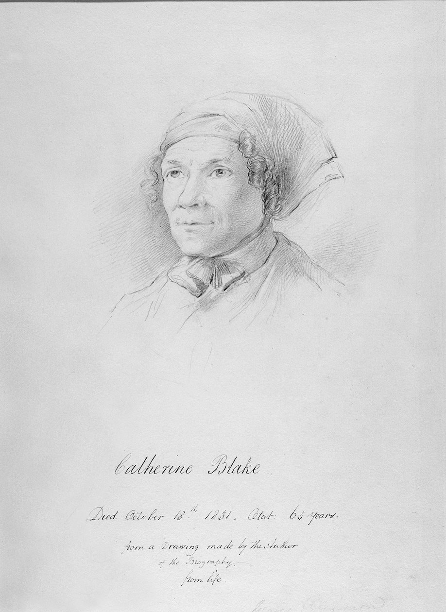 Portrét Catherine Blake (1762-1831) podle kresby Fredericka Tathama, kolem roku 1830 od George Richmond