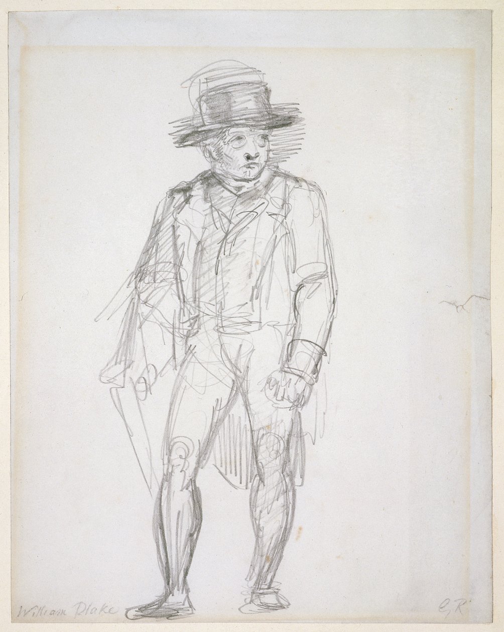 William Blake chůze (grafit na papíře) od George Richmond