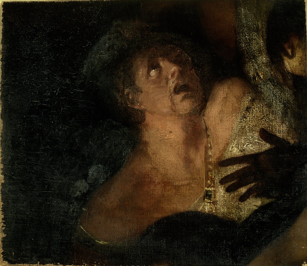 Dvořan, fragment z "Bouře", kolem roku 1790 od George Romney