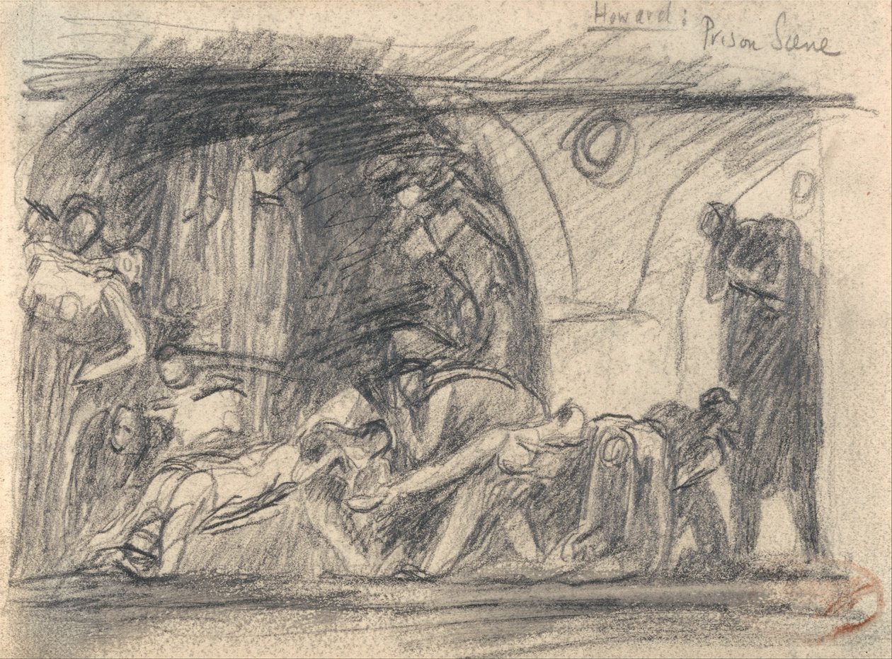 Howard na návštěvě ve vězení od George Romney