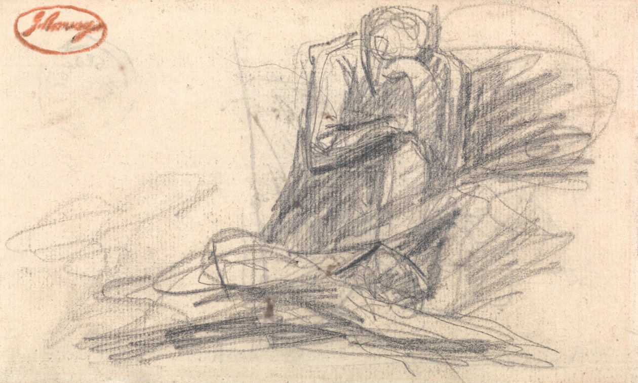 Klečící postava od George Romney