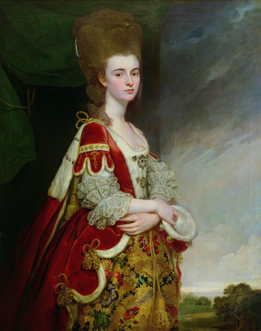 Lady Bostonová, rozená Christian Methuen od George Romney
