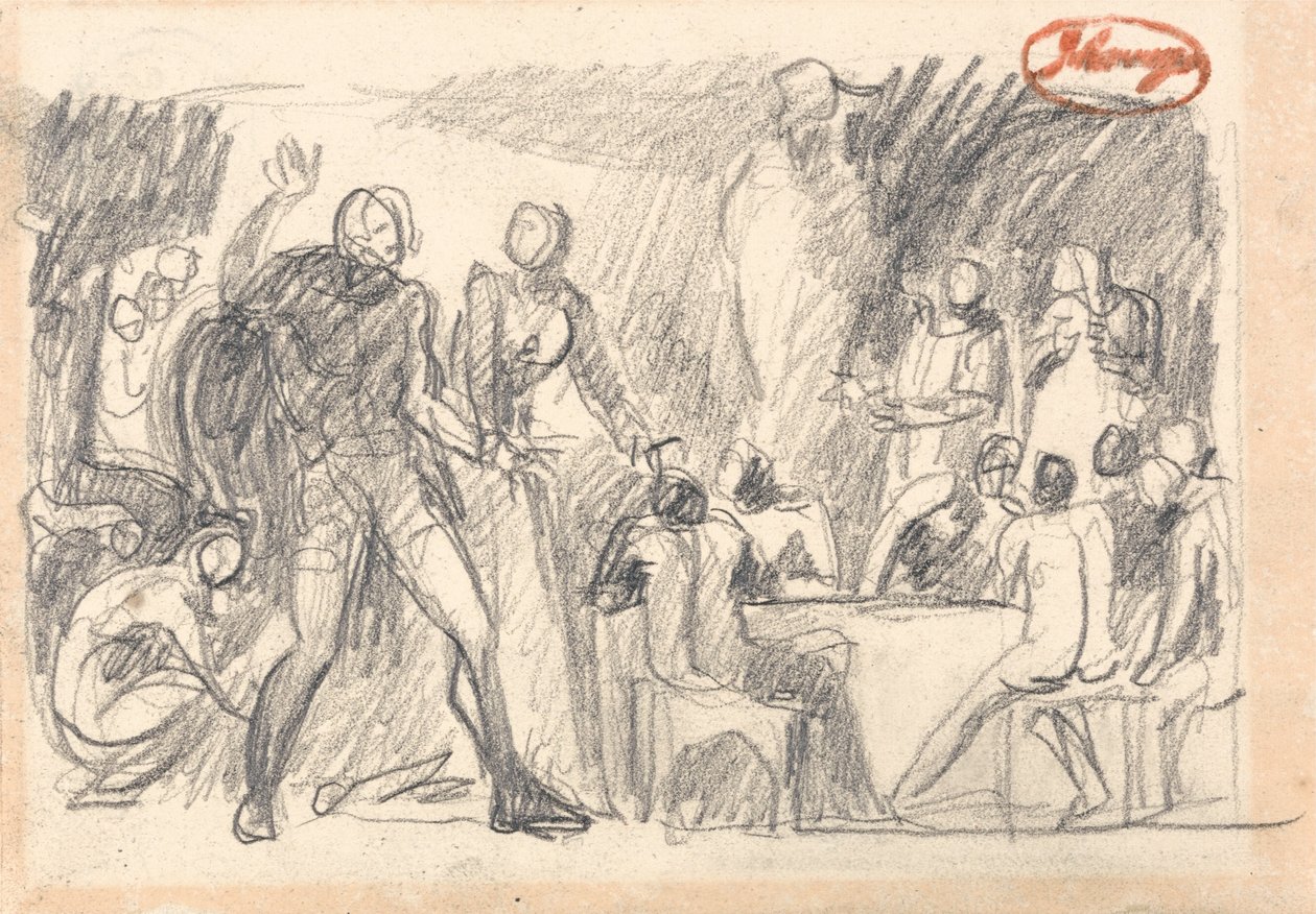 MacBeth- Banketová scéna od George Romney
