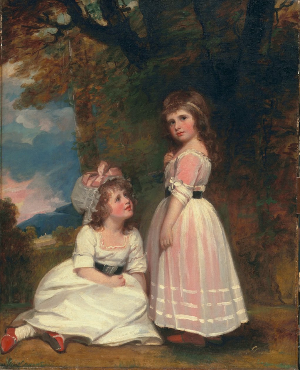 Margaret Beckfordová, později Margaret Ordeová, a Susan Euphemia Beckfordová, později vévodkyně z Hamiltonu: Beckfordovy děti, asi 1789-91; od George Romney