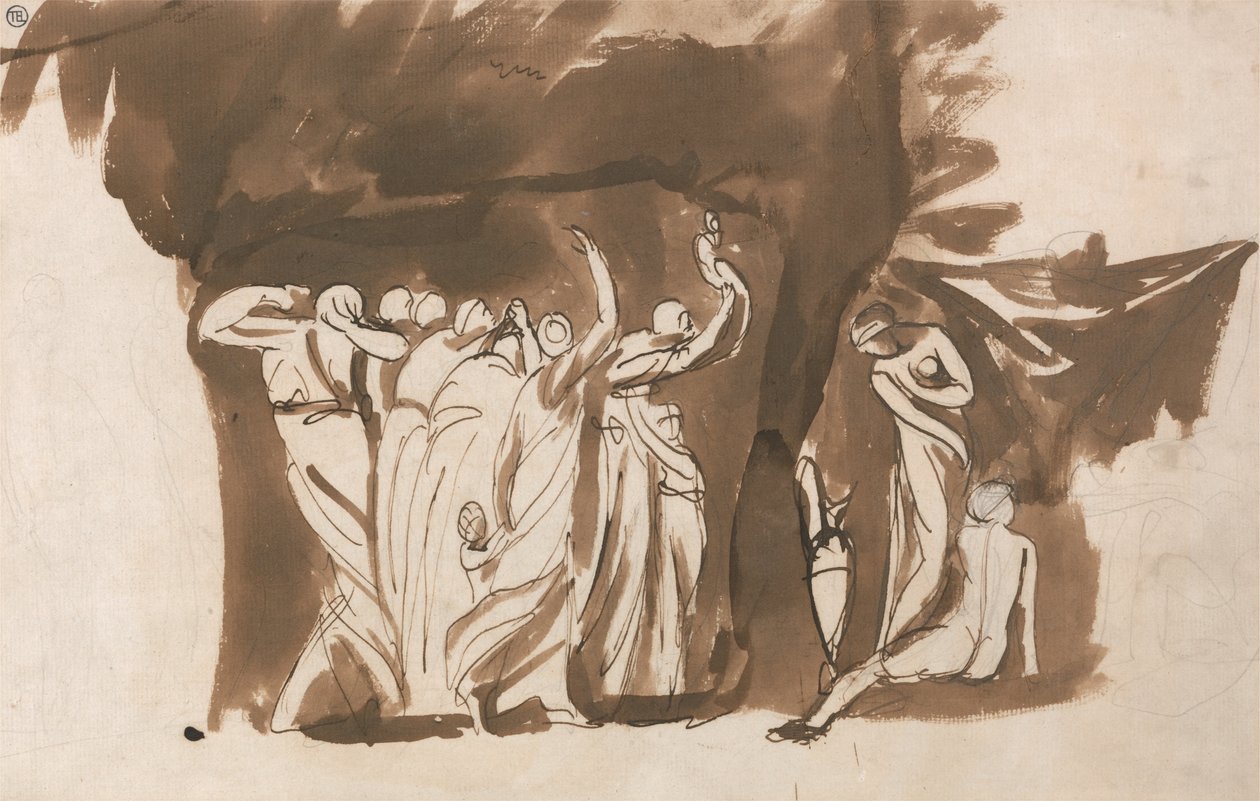 Mytologická skupina žen a dětí od George Romney