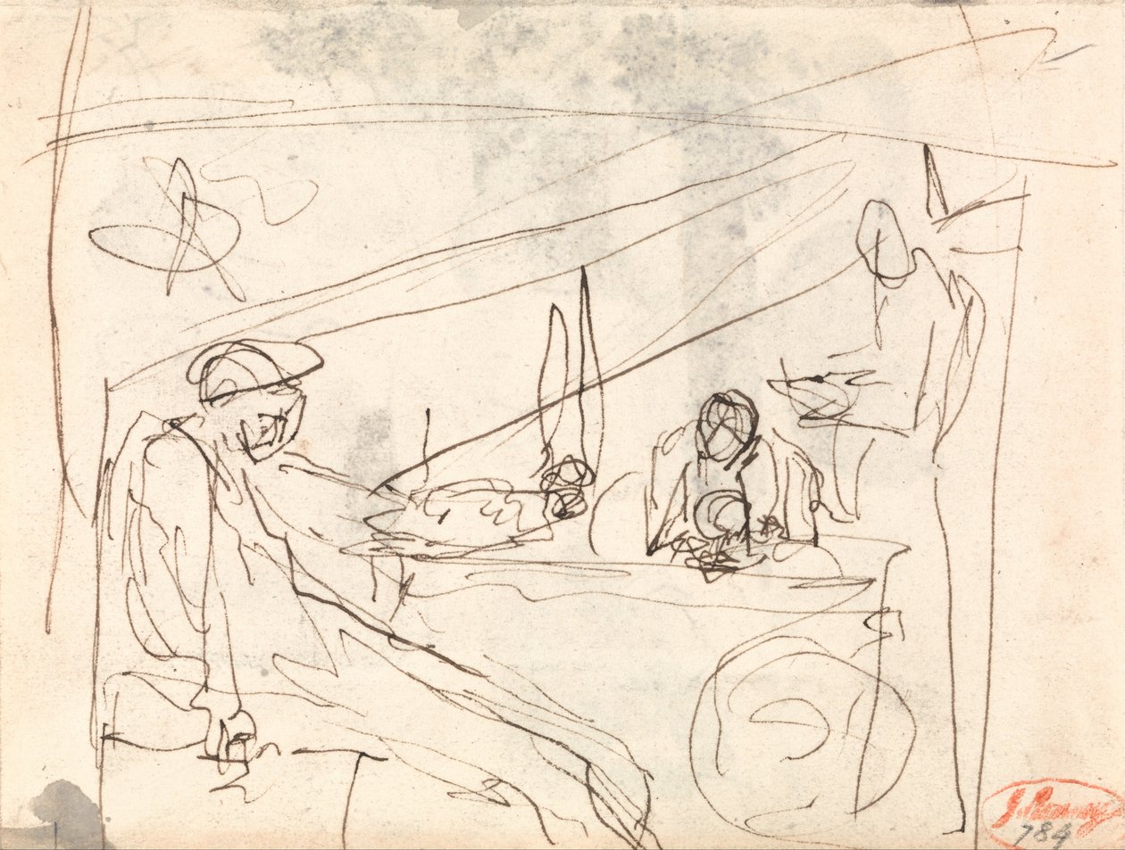 Newton a hranol od George Romney