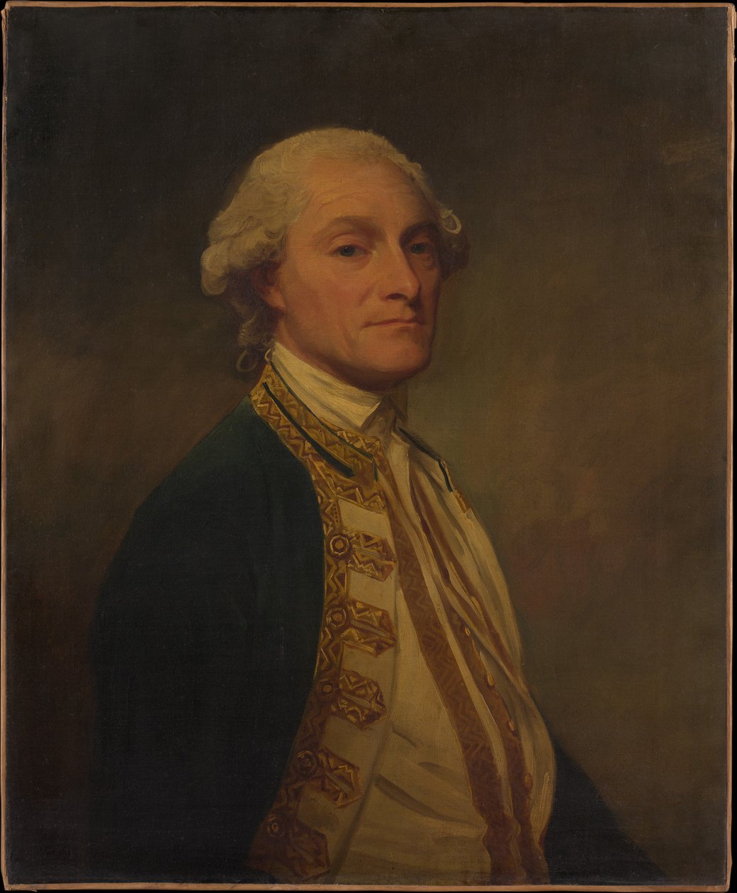 Portrét sira Chalonera Ogleho, 1. baroneta (1726–1816), admirála britského námořnictva od George Romney