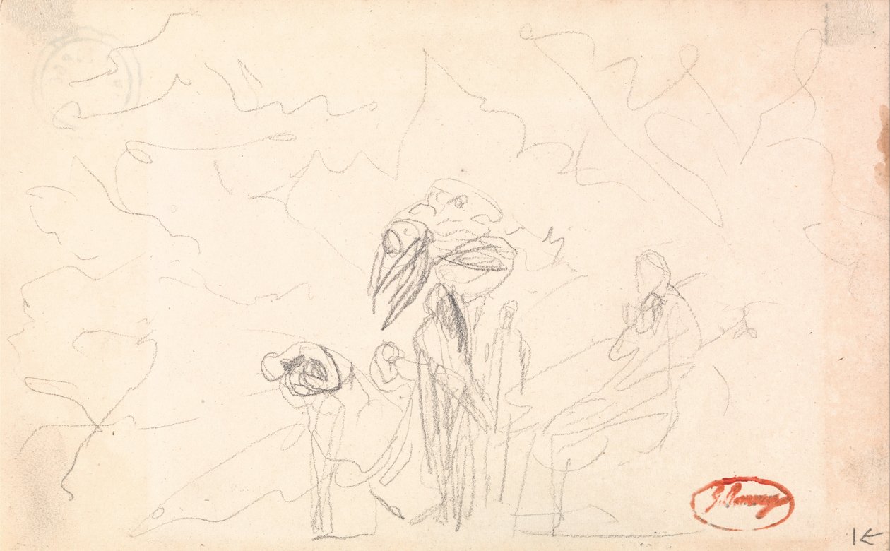 Možná skupina figurek s létajícími figurami od George Romney