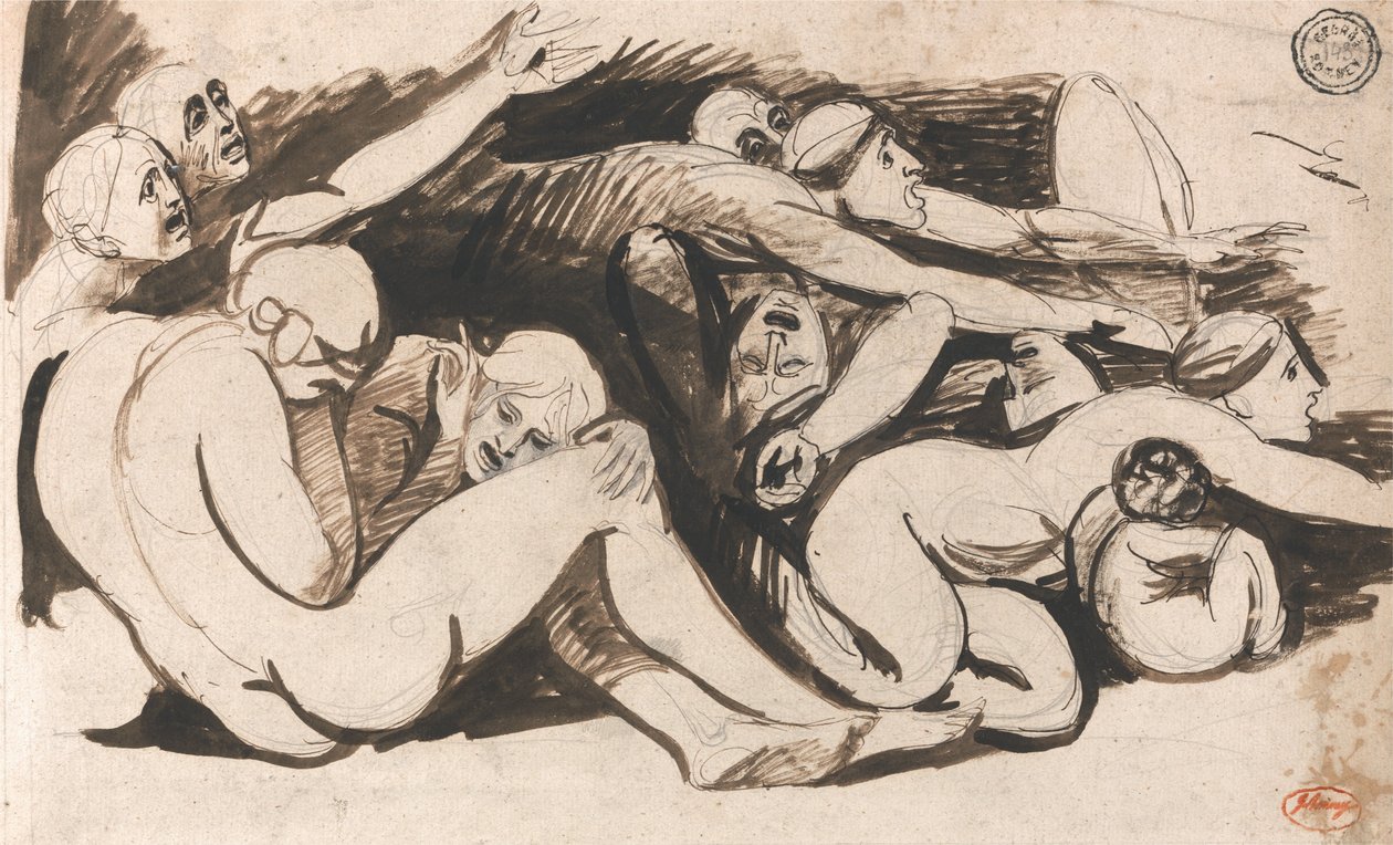 Vězeňská scéna od George Romney