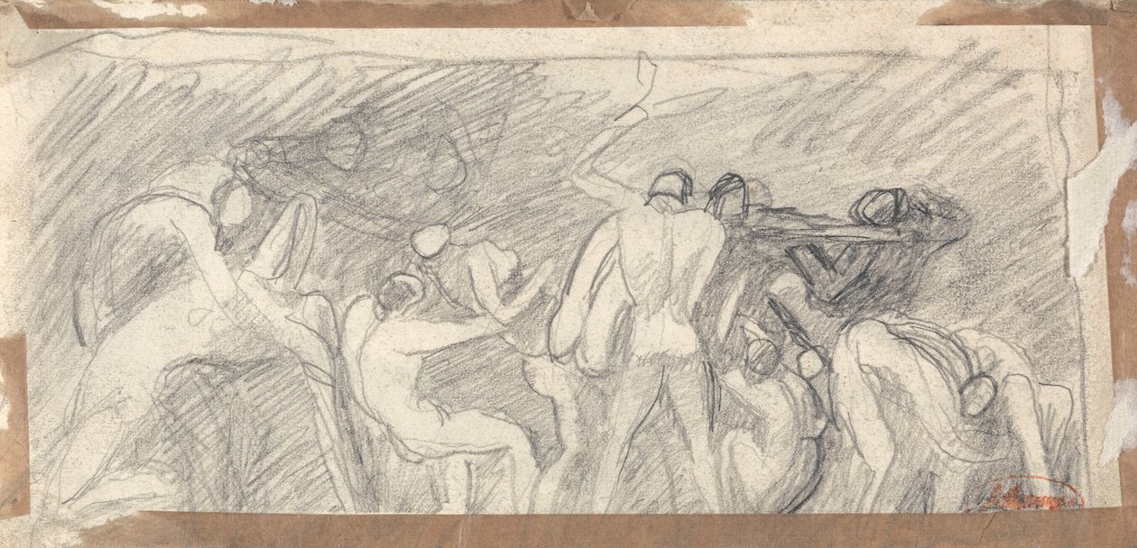 Satan předsedající peklu od George Romney