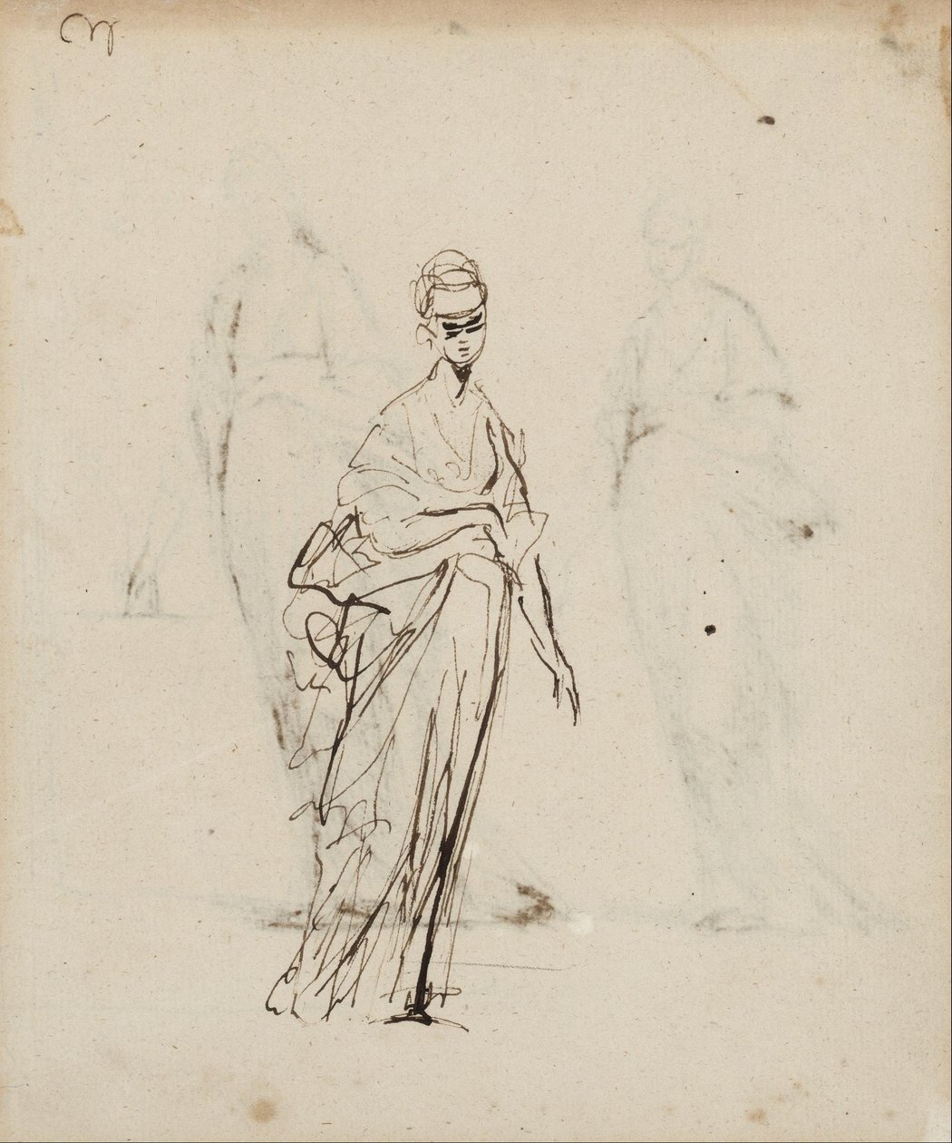 Jedna ženská postava od George Romney