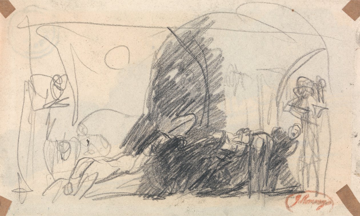 Skica pro Howardovu scénu od George Romney