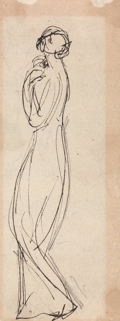 Stojící ženská postava od George Romney