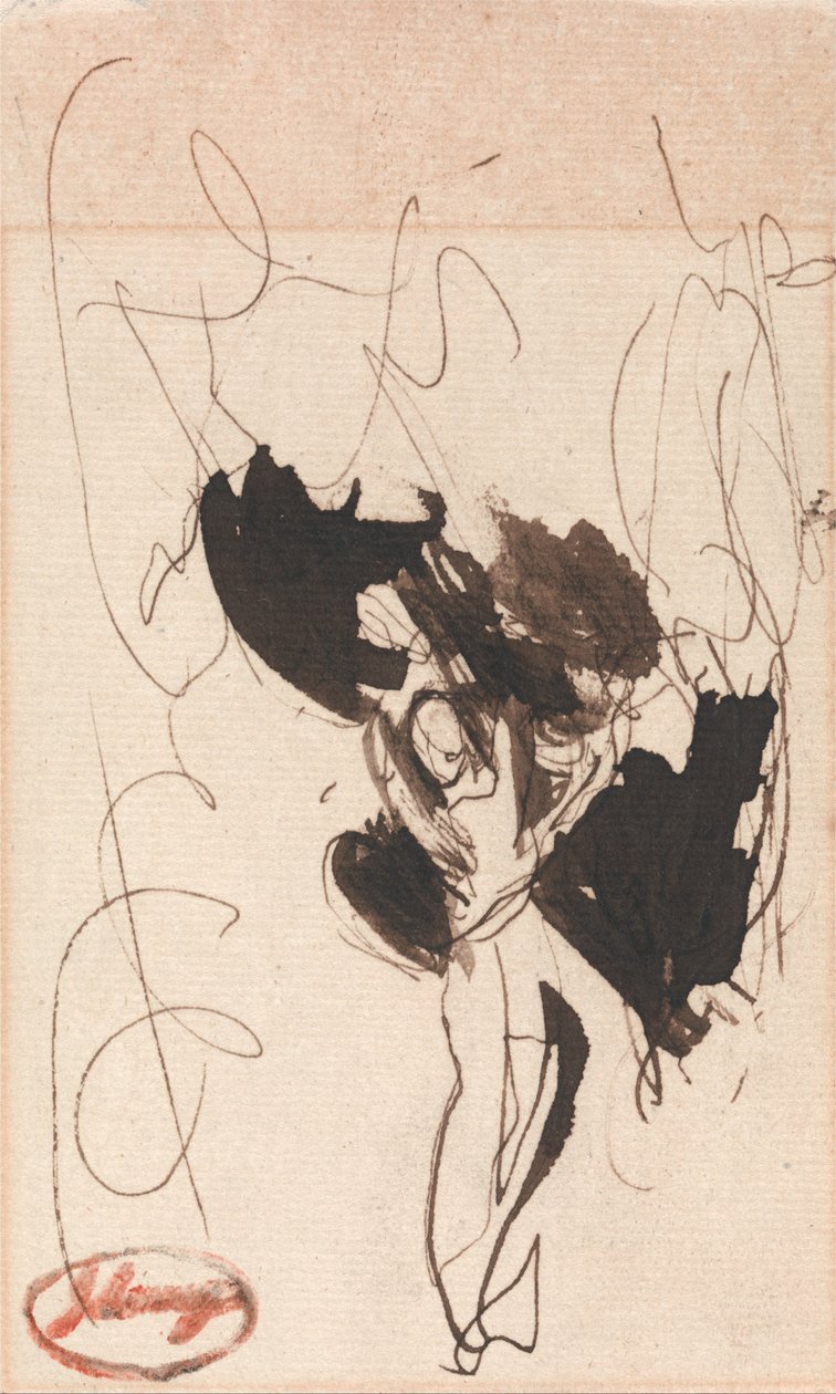 Stojící mužská postava od George Romney