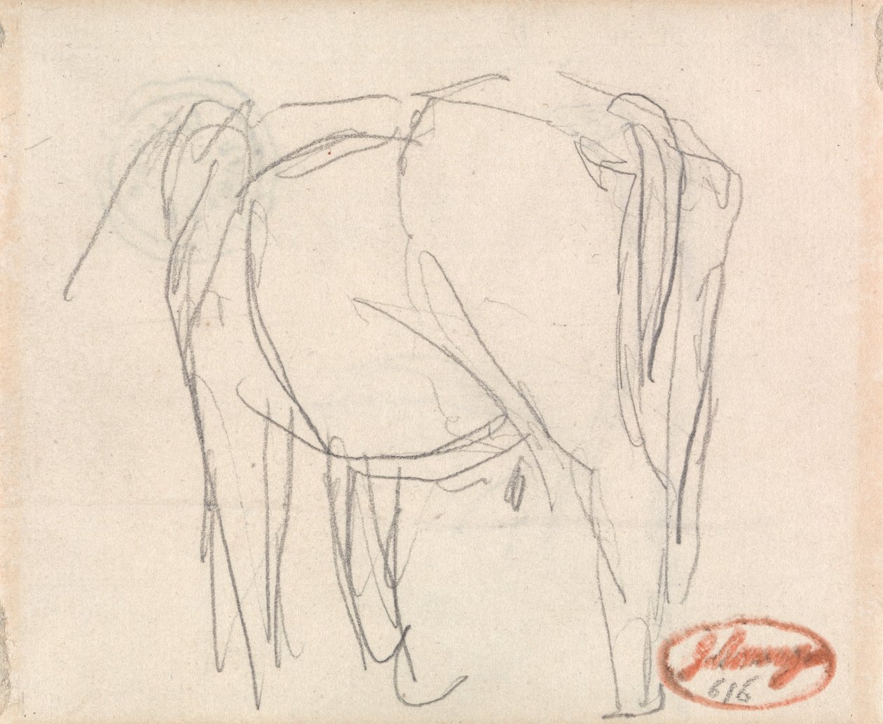 Studium zvířete od George Romney