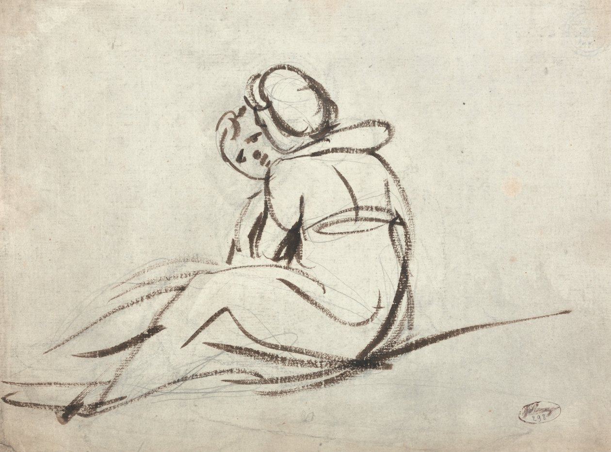 Dvě děti objímat od George Romney
