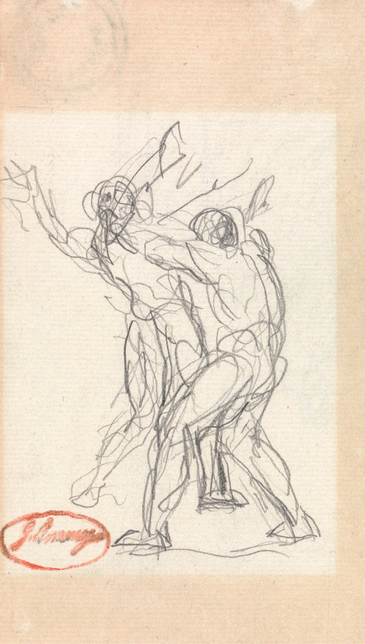 Dva muži bojují od George Romney