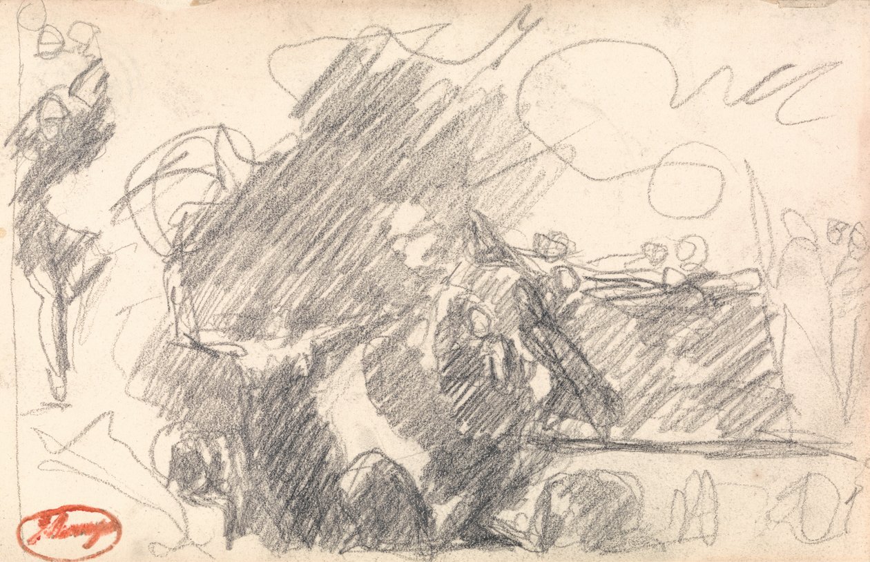 Čarodějnická jeskyně- druhá návštěva MacBethse od George Romney