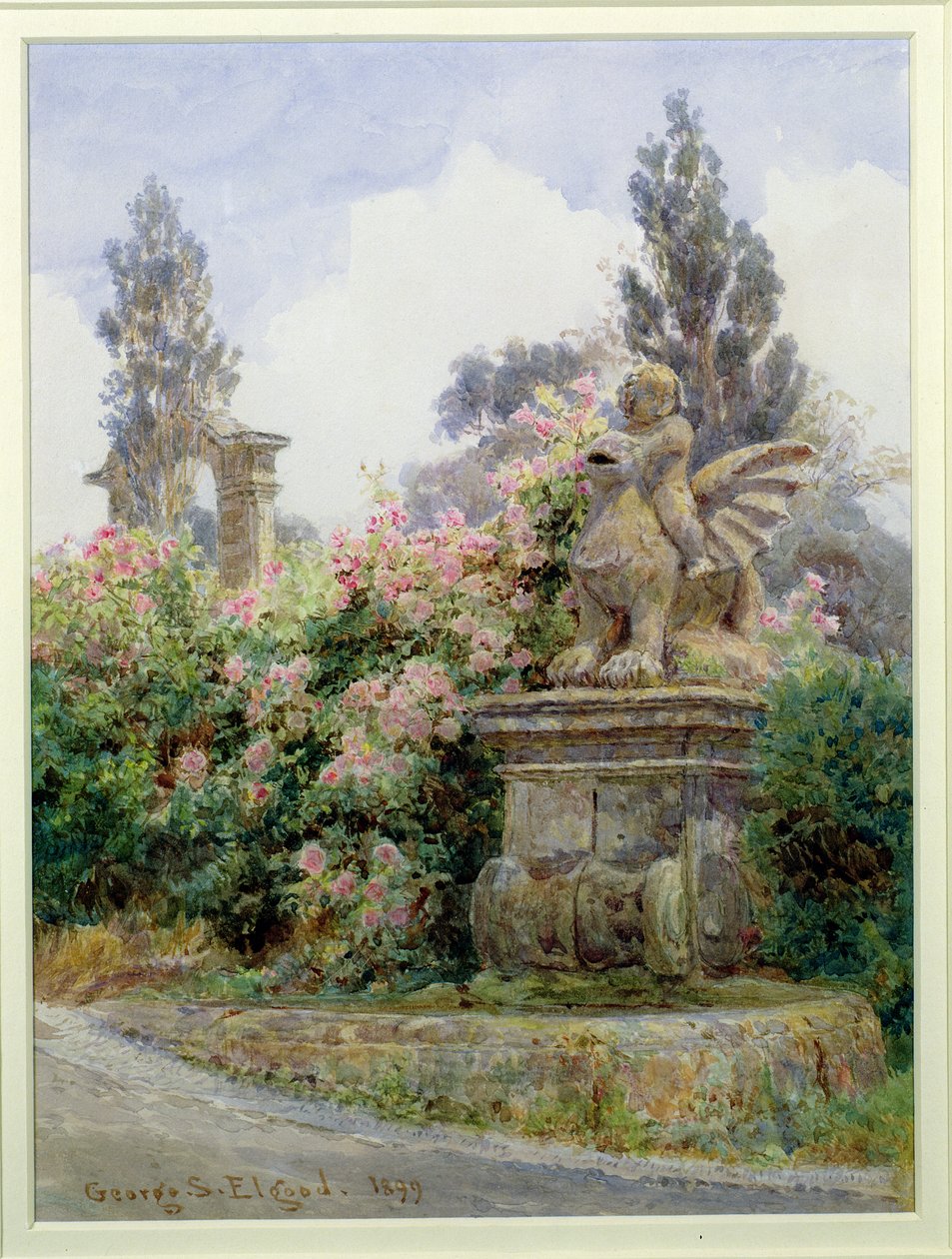 China Roses, Villa Imperiali, Janov od George Samuel Elgood