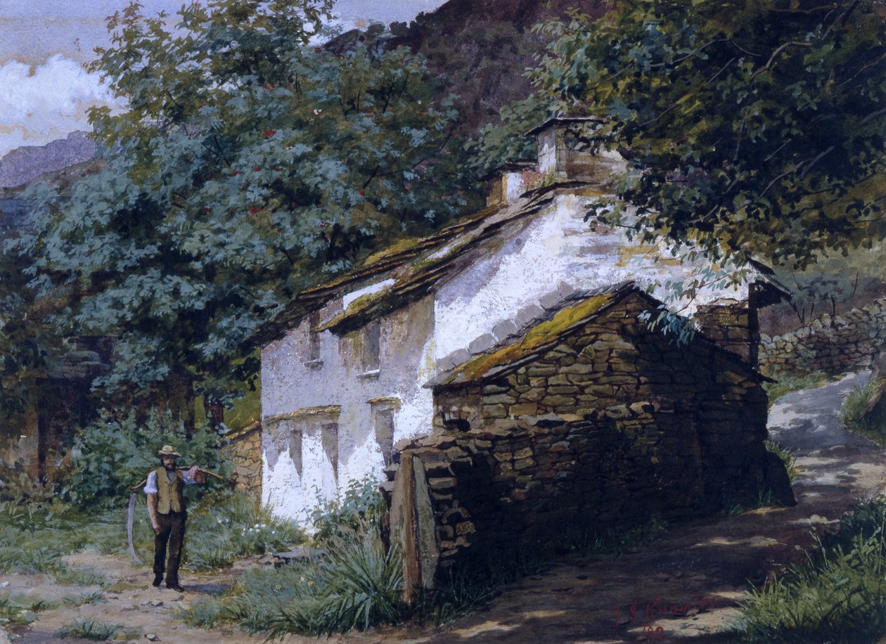 Easedale Cottage, 1882 od George Sheridan Knowles