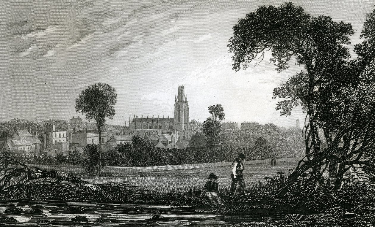 Kostel svatého Jiří, Rams-gate, vyrytý Thomas Garner, 1830 od George Shepherd