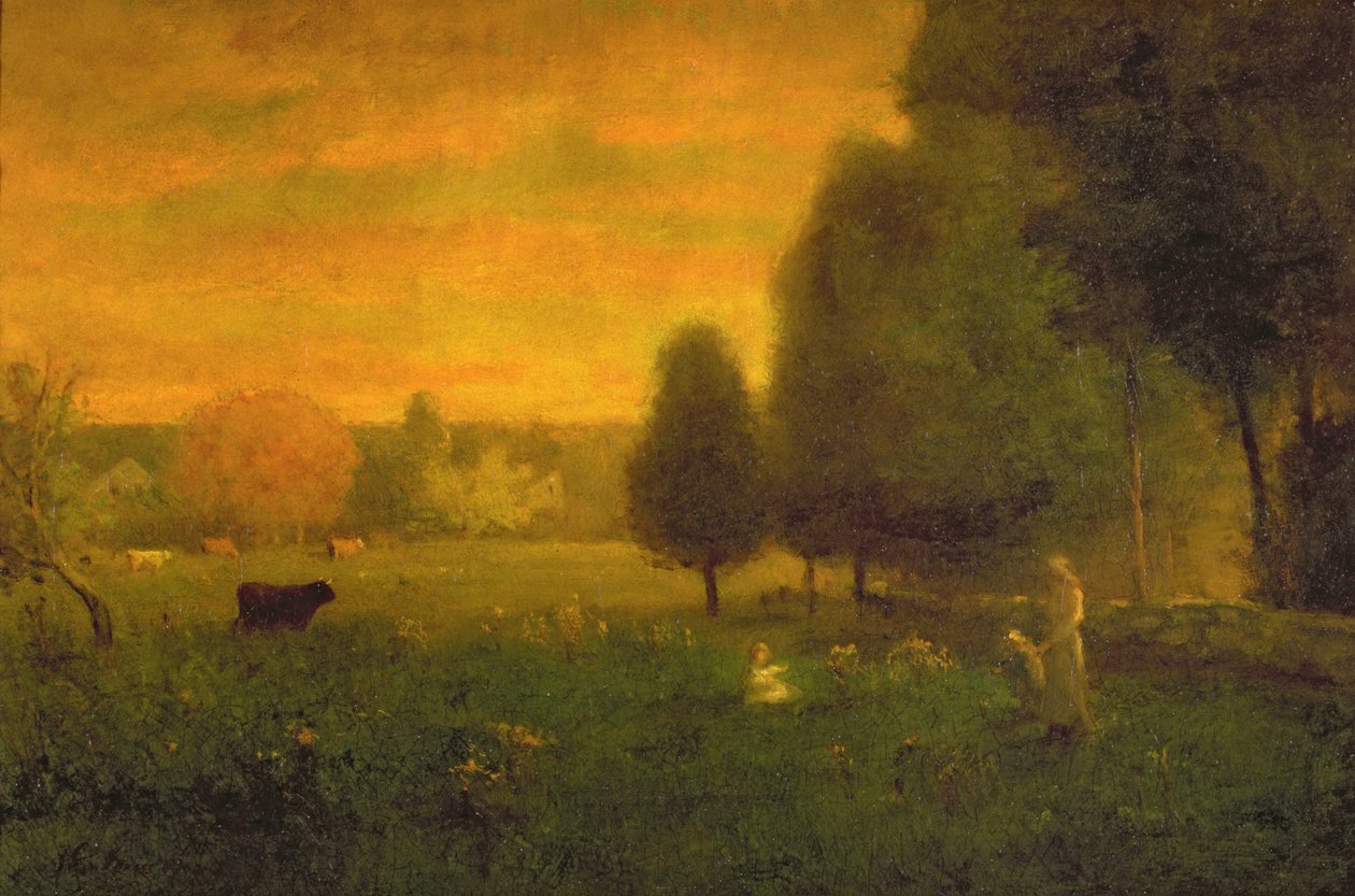 Sundown Brilliance od George Inness
