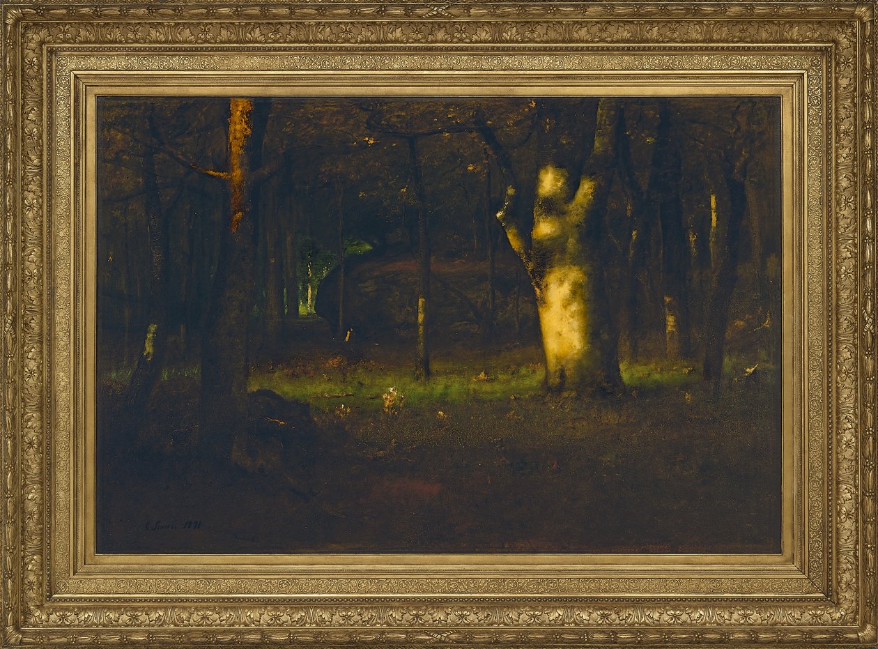 Západ slunce v lese, 1891 od George Inness