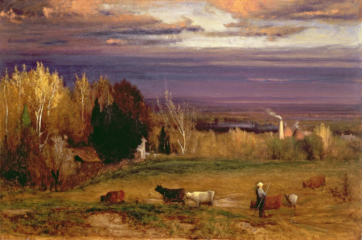Sunshine After Storm or Sunset, 1875 od George Inness