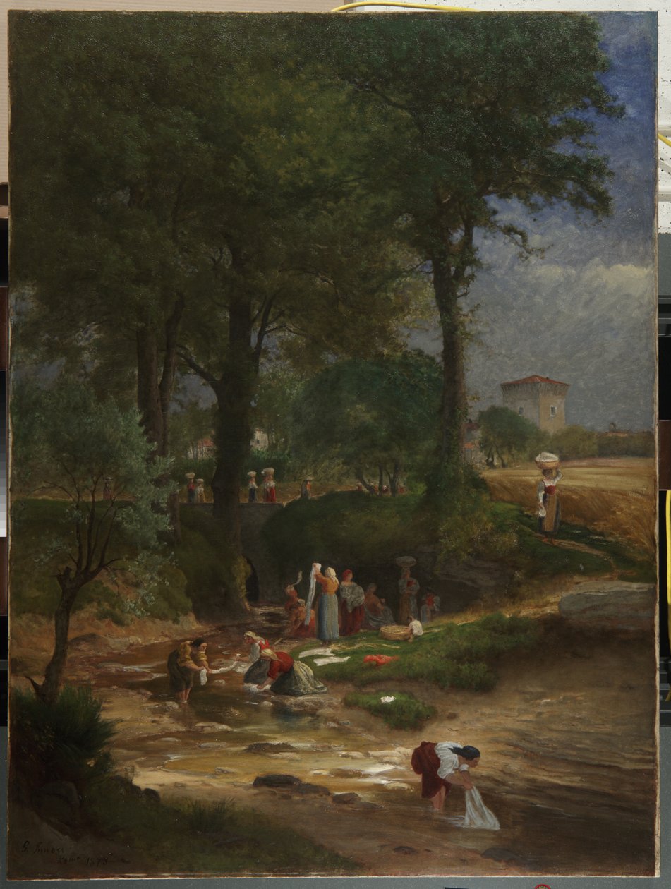 Washing Day poblíž Perugie, 1873 od George Inness
