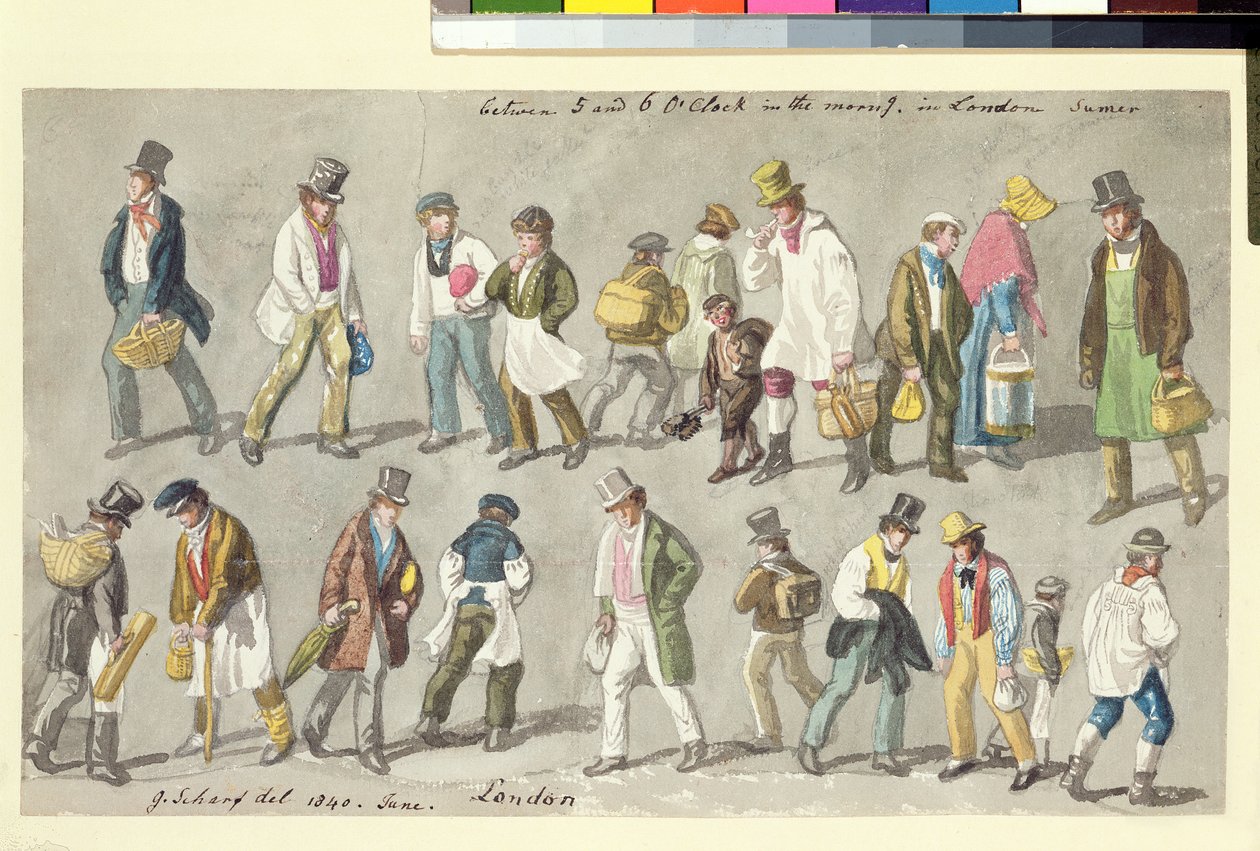 Mezi 5. a 6. hodinou ráno, 1840 od George Snr Scharf