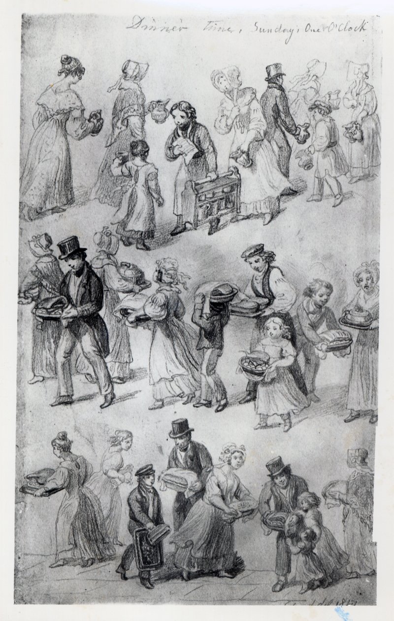 Donáška večeře, 1841 od George Snr Scharf
