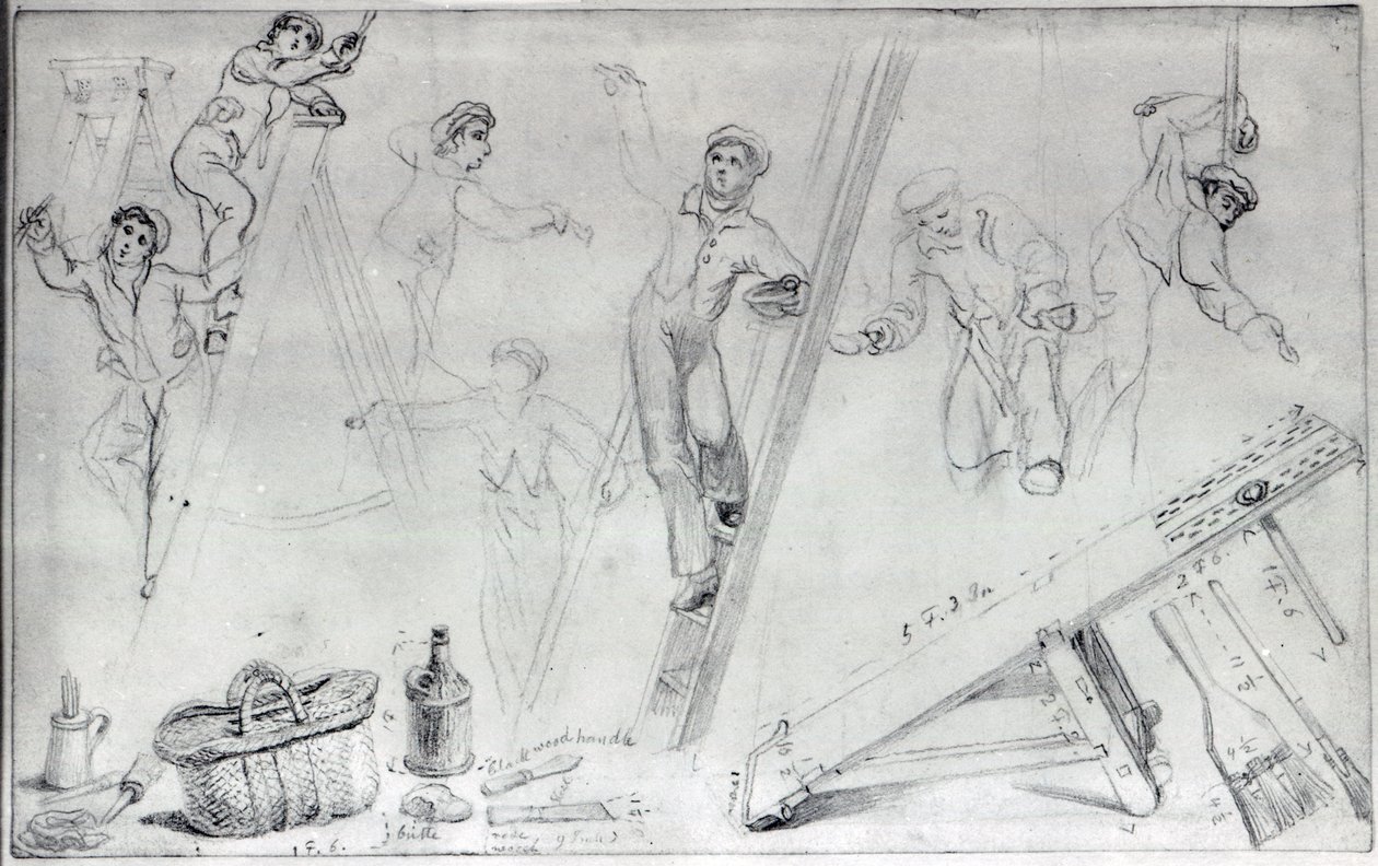 Ilustrace malování a zdobení od George Snr Scharf